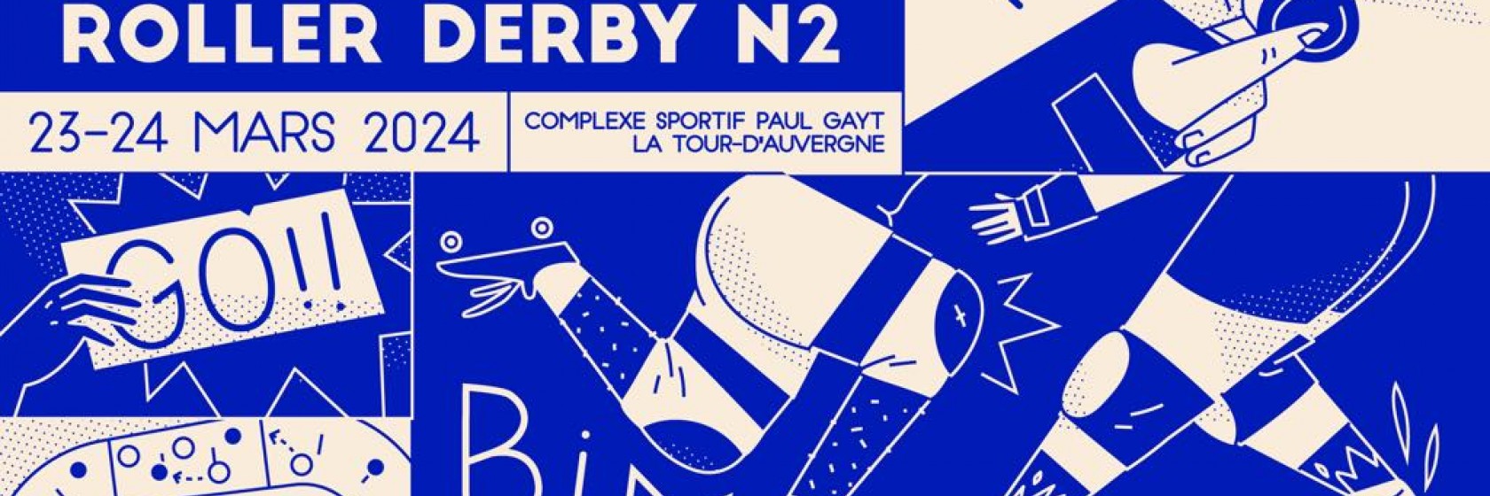 Nationale 2 Zone 7 Roller derby championnat France Clermont Ferrand
