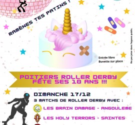 10 ans roller derby Poitiers