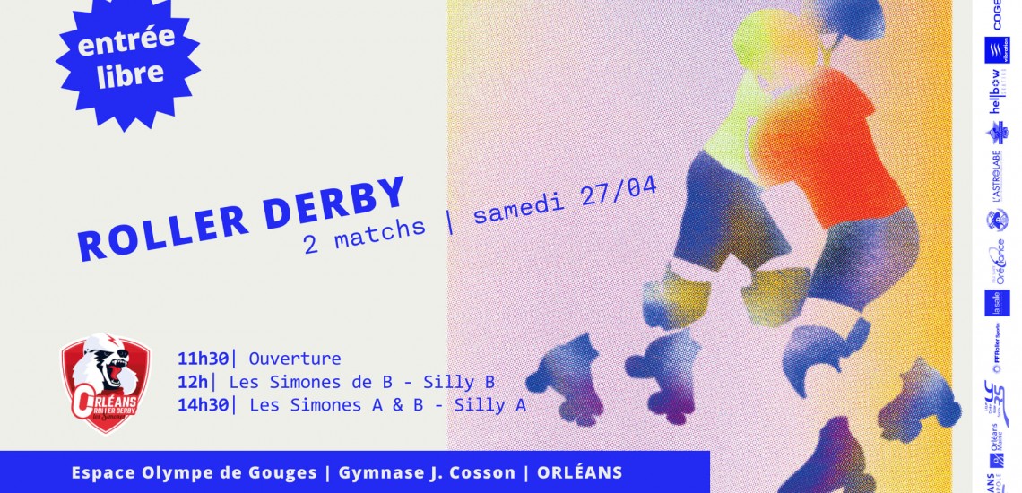 2 matchs roller derby orleans avril 2024