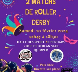 Carnaval Roll Kemper Roller Derby Matchs à Quimper