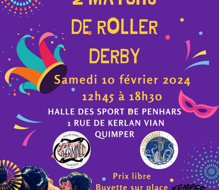Carnaval Roll Kemper Roller Derby Matchs à Quimper