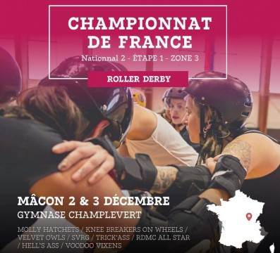 CHampionnat de France Macon Roller Derby Nationale 2