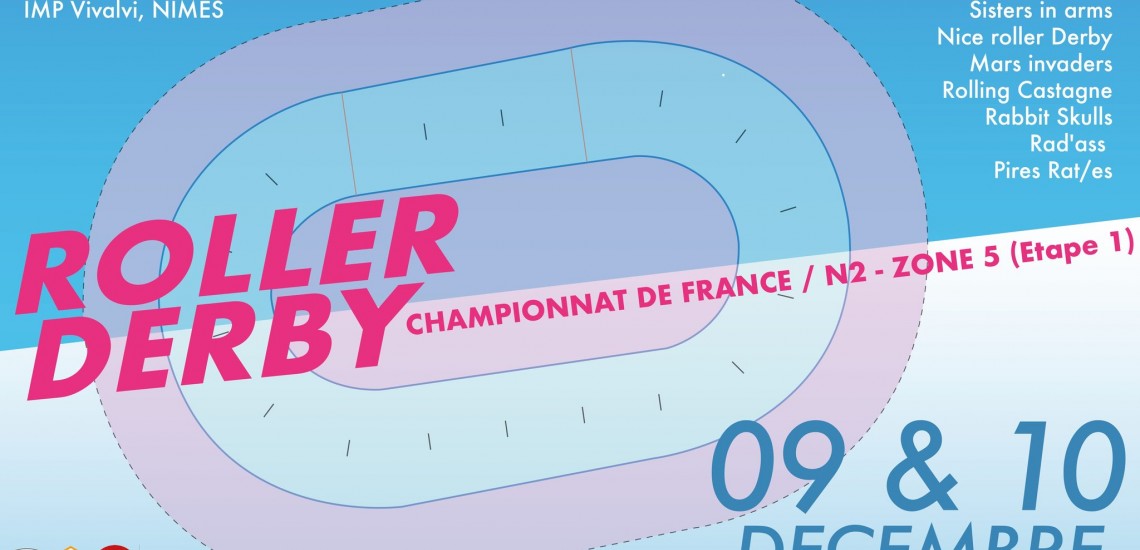 CHampionnat de France Nimes Roller Derby Nationale 2