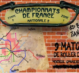 Championnat de France Roller Derby 2024 Montreuil Nationale 2 Zone 1