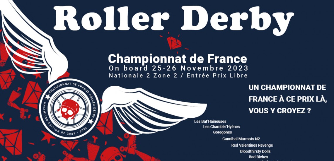 CHAMPIONNAT DE FRANCE ROLLER DERBY NATIONALE 2 2024 ANNECY ZONE 2