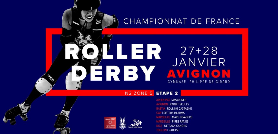 Championnat de France Roller Derby Nationale 2 Avignon 2024 Zone 5