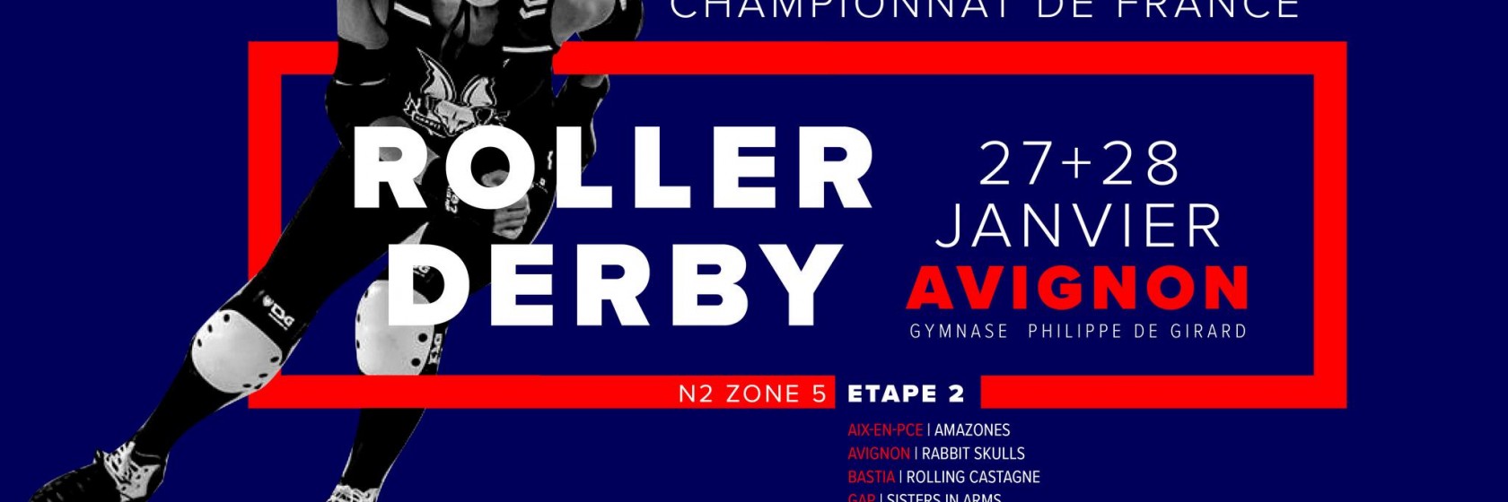 Championnat de France Roller Derby Nationale 2 Avignon 2024 Zone 5