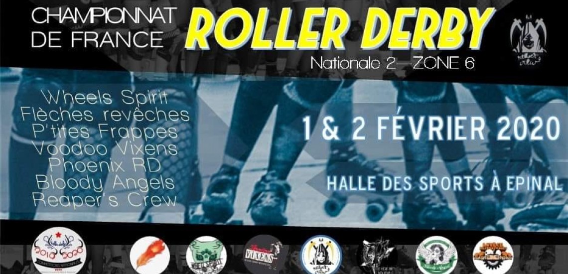 Championnat france roller derby epinal Nationale 2 zone 6 MYROLLERDERBY