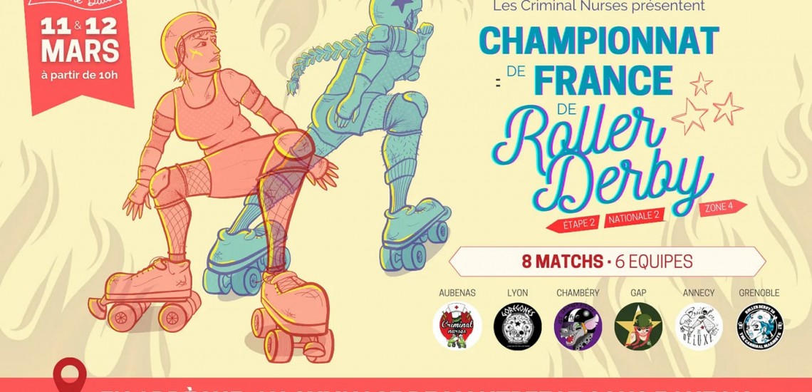 Championnat France Roller Derby Nationale 2 Aubenas