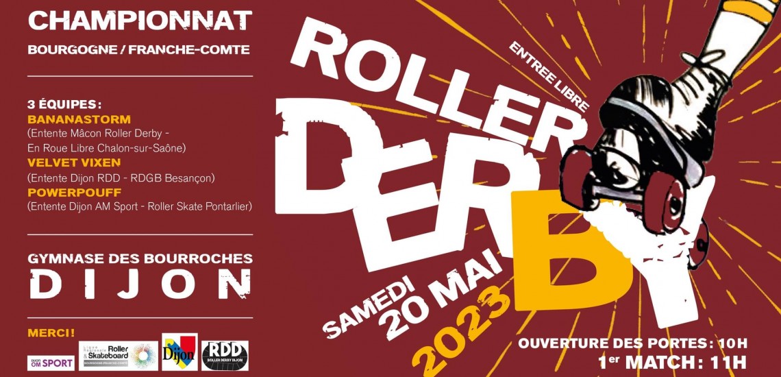 Championnat Régional Bourgogne Franche Comté Roller Derby DIJON