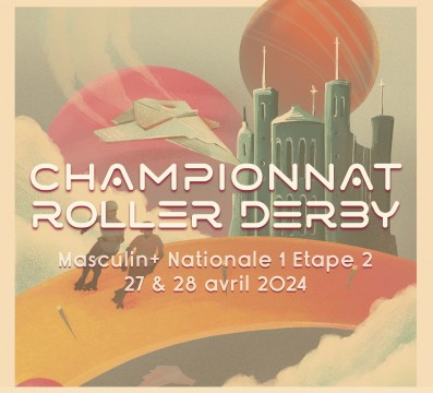 Championnat roller derby masculin + France Lyon 2024 Nationale 1