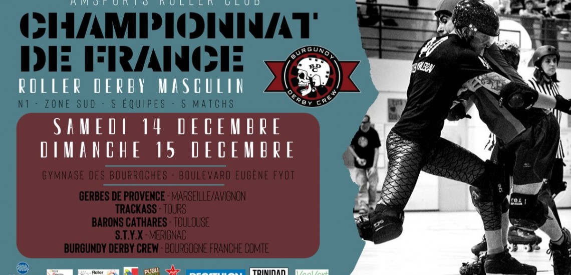 Championnat roller derby masculin MY Dijon Nationale 1 Sud