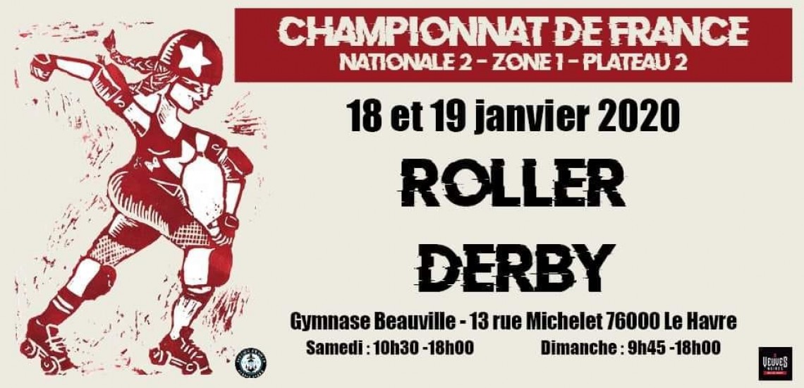 Championnat Roller Derby N2 Le Have Rouen My Roller Derby