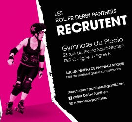 Les panthers roller derby recrutent