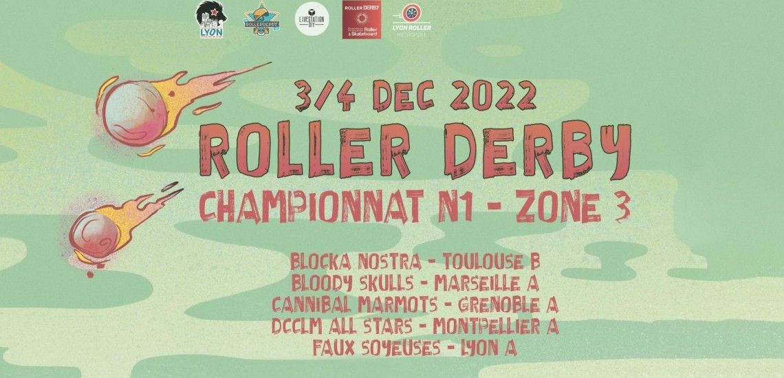 Nationale 1 Roller Derby Championnat France Lyon 2022