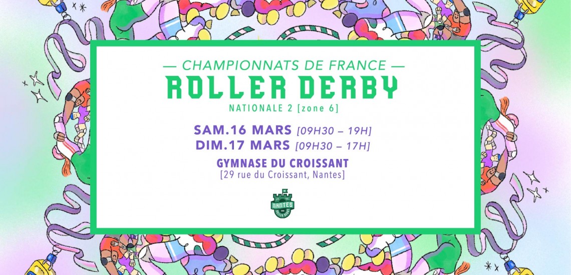 NATIONALE 2 ZONE 6 Championnat de France Roller Derby 2024 à Nantes