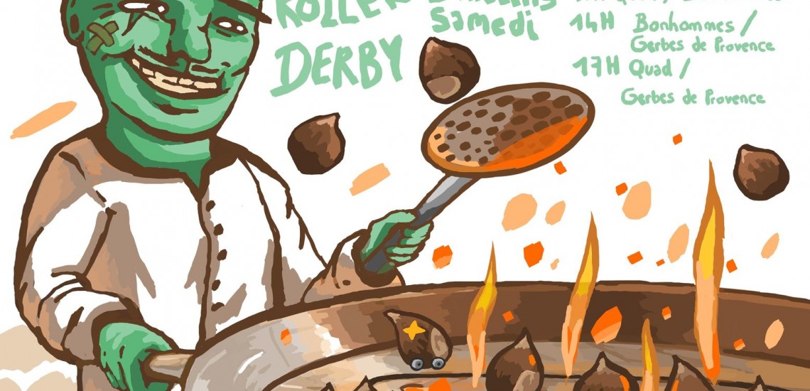 Viens manger des chataignes Roller Derby Toulouse Octobre 2022