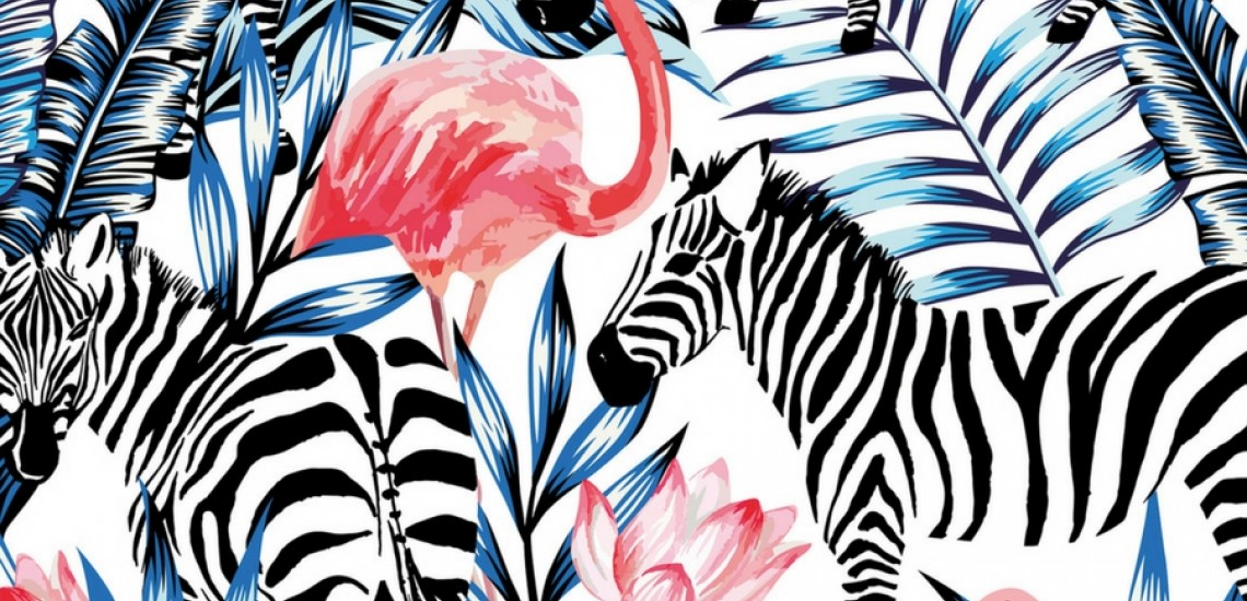 Zebras and Flamingos